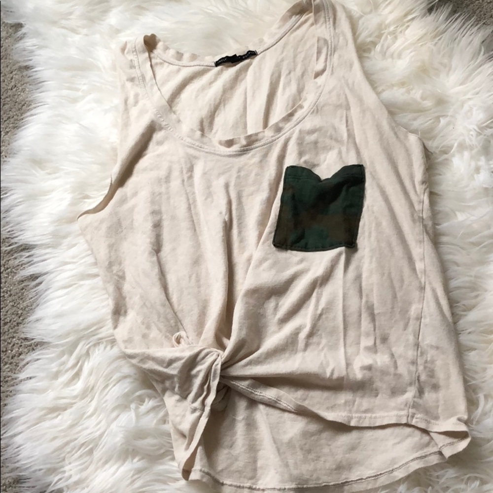 Urban Outfitters camo pocket tank